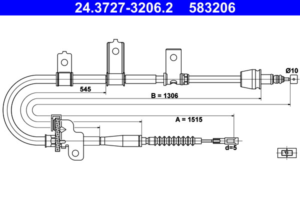 ATE Seilzug, Feststellbremse
