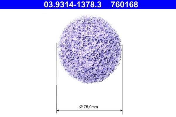 ATE Reinigungsscheibe, Reinigungsset-Radnabe
