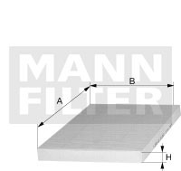 MANN-FILTER Filter, Innenraumluft