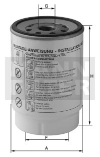 MANN-FILTER Kraftstofffilter MANN-FILTER Kraftstofffilter