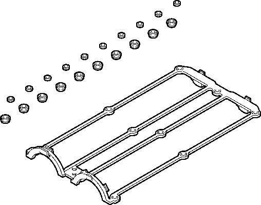 ELRING Dichtungssatz, Zylinderkopfhaube