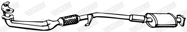 WALKER Vorschalldämpfer