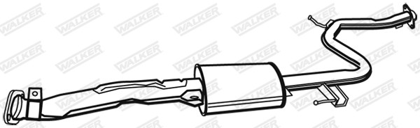 WALKER Mittelschalldämpfer