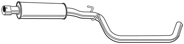 WALKER Mittelschalldämpfer