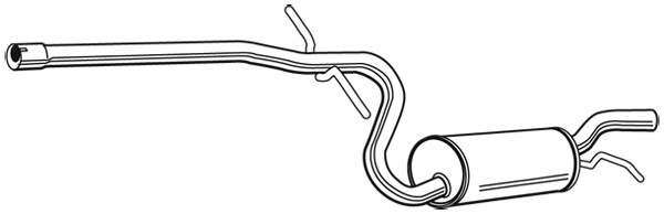 WALKER Mittelschalldämpfer