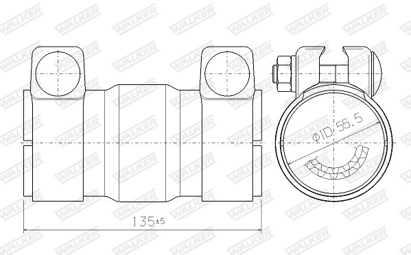 WALKER Katalysator, Universal