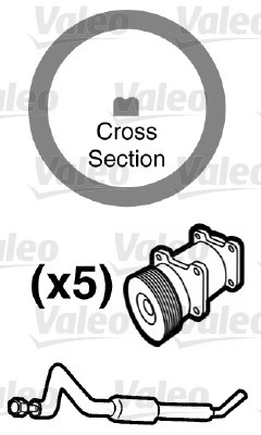 VALEO Dichtung, Kühlmittelrohrleitung