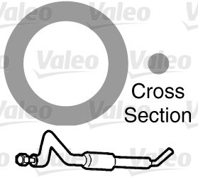VALEO Dichtung, Kühlmittelrohrleitung VALEO Dichtung, Kühlmittelrohrleitung