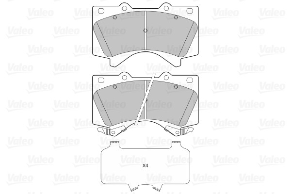 VALEO Bremsbelagsatz, Scheibenbremse