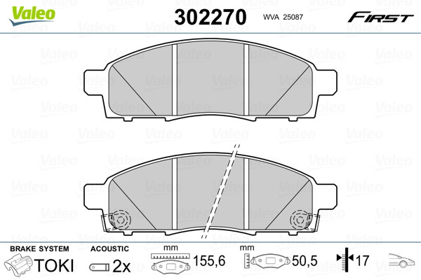 VALEO Bremsbelagsatz, Scheibenbremse