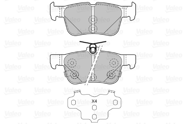 VALEO Bremsbelagsatz, Scheibenbremse