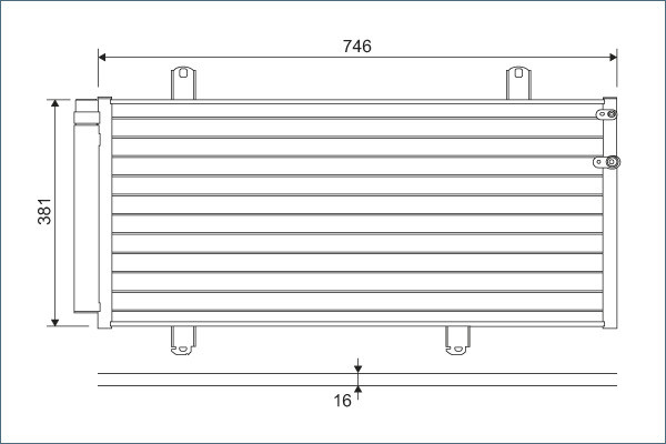 VALEO Kondensator, Klimaanlage