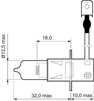 VALEO Glühlampe, Fernscheinwerfer