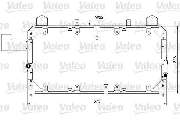 VALEO Kondensator, Klimaanlage