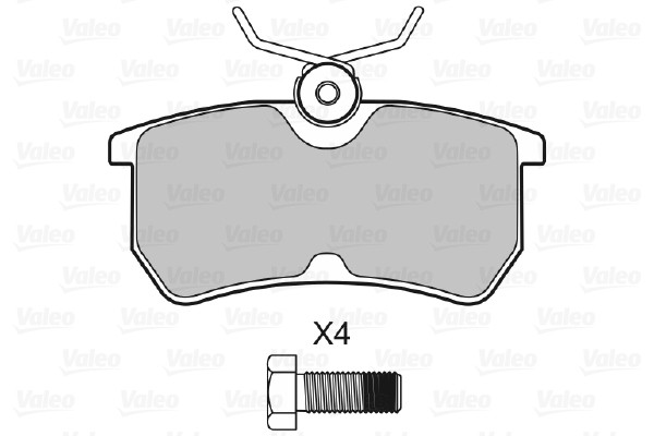 VALEO Bremsbelagsatz, Scheibenbremse