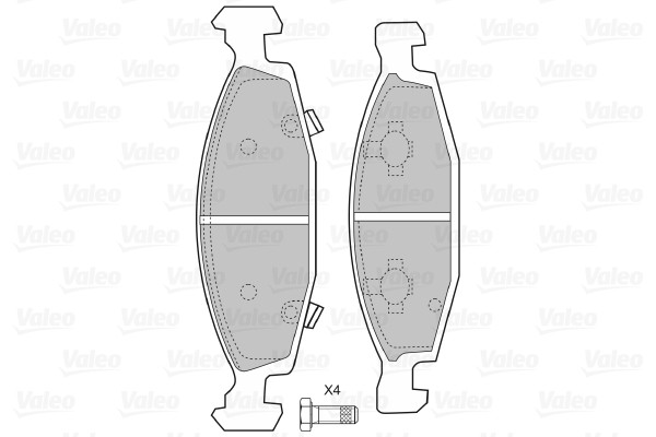 VALEO Bremsbelagsatz, Scheibenbremse