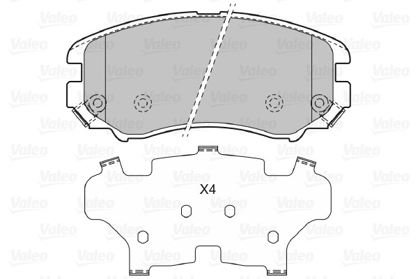 VALEO Bremsbelagsatz, Scheibenbremse