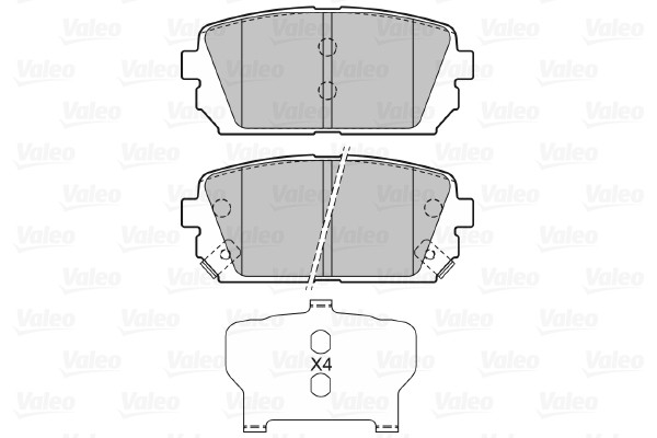 VALEO Bremsbelagsatz, Scheibenbremse