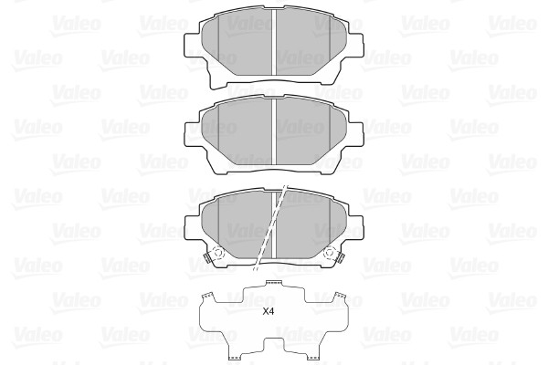 VALEO Bremsbelagsatz, Scheibenbremse