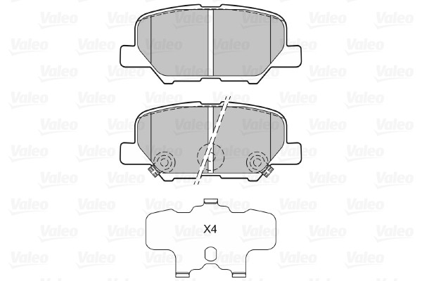 VALEO Bremsbelagsatz, Scheibenbremse