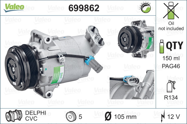 VALEO Kompressor, Klimaanlage