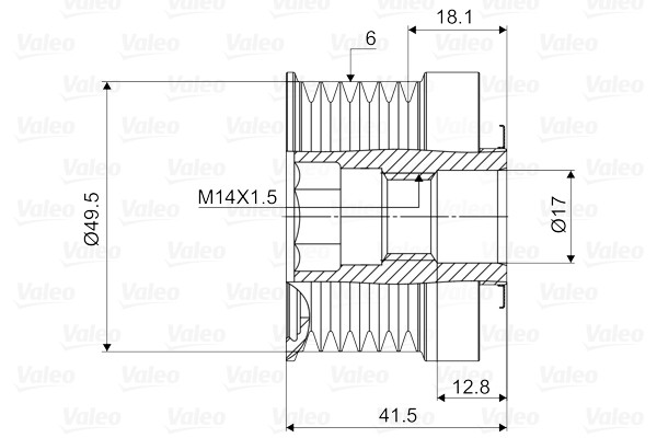 VALEO Generatorfreilauf