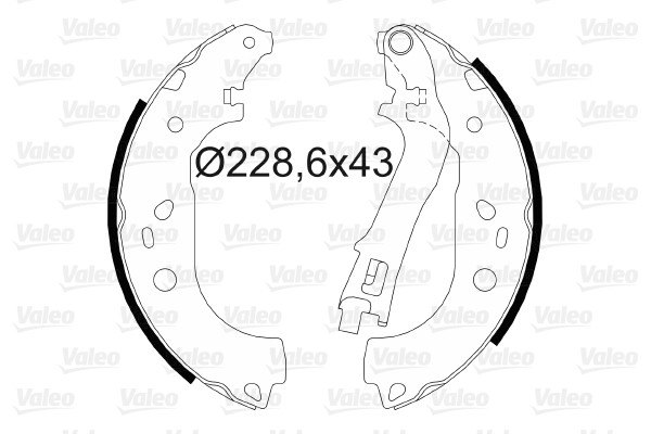 VALEO Bremsbackensatz