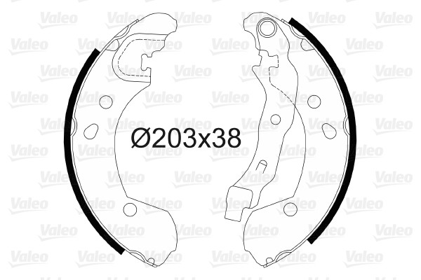 VALEO Bremsbackensatz