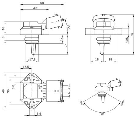 BOSCH Sensor, Ladedruck