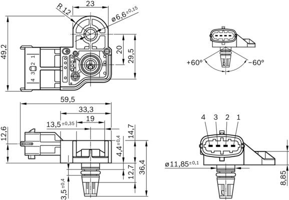 BOSCH Sensor, Ladedruck BOSCH Sensor, Ladedruck