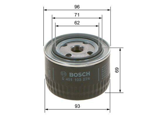 BOSCH Ölfilter