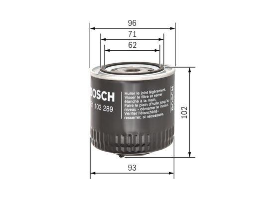BOSCH Ölfilter