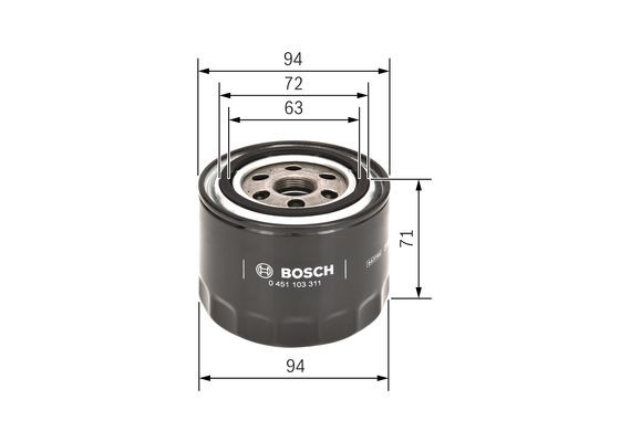 BOSCH Ölfilter