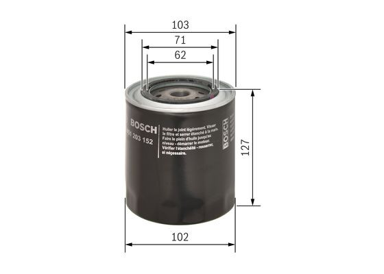 BOSCH Ölfilter