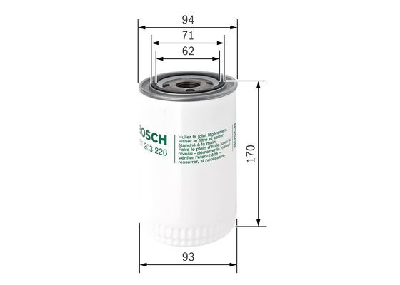 BOSCH Ölfilter
