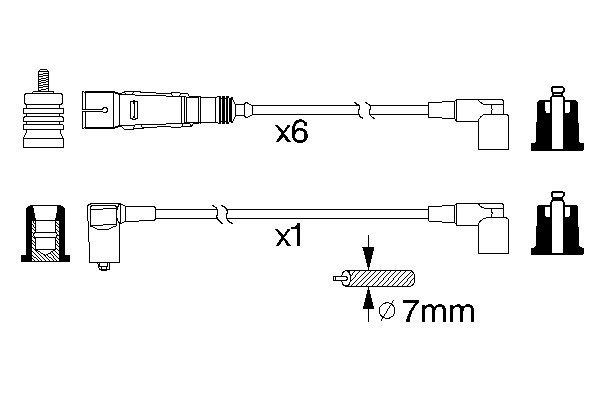 BOSCH Zündleitungssatz BOSCH Zündleitungssatz