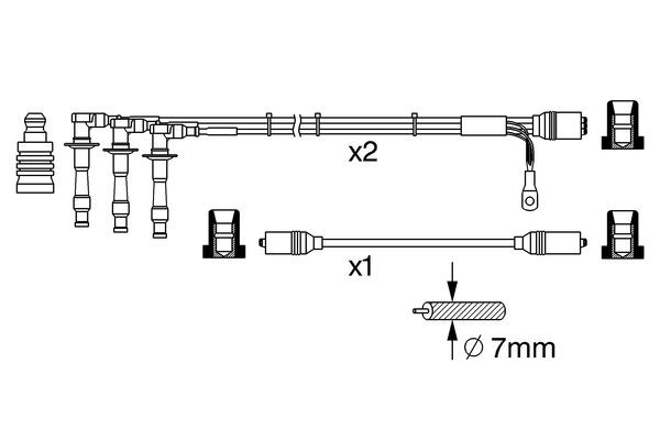 BOSCH Zündleitungssatz