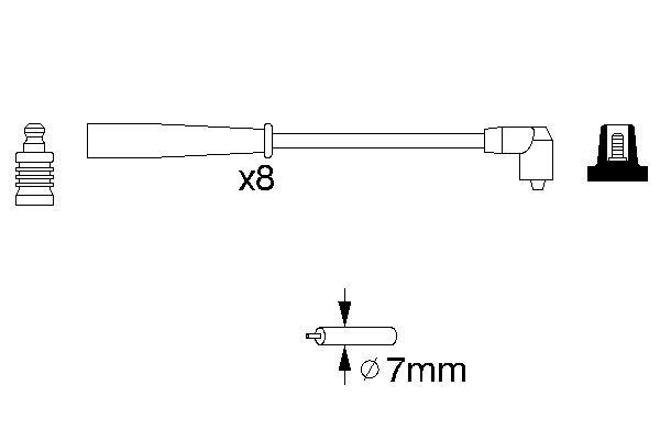 BOSCH Zündleitungssatz BOSCH Zündleitungssatz