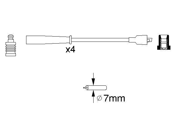 BOSCH Zündleitungssatz BOSCH Zündleitungssatz