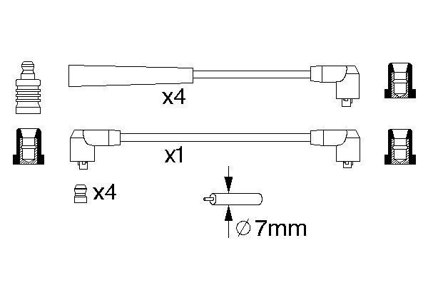 BOSCH Zündleitungssatz BOSCH Zündleitungssatz