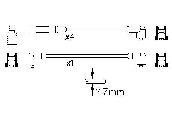 BOSCH Zündleitungssatz BOSCH Zündleitungssatz