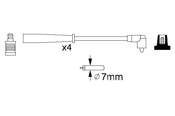 BOSCH Zündleitungssatz BOSCH Zündleitungssatz