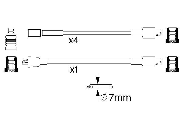 BOSCH Zündleitungssatz BOSCH Zündleitungssatz