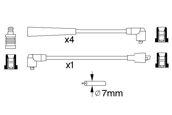 BOSCH Zündleitungssatz BOSCH Zündleitungssatz