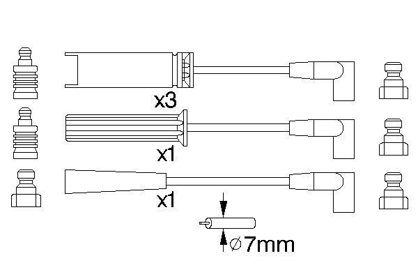 BOSCH Zündleitungssatz BOSCH Zündleitungssatz