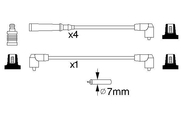 BOSCH Zündleitungssatz BOSCH Zündleitungssatz