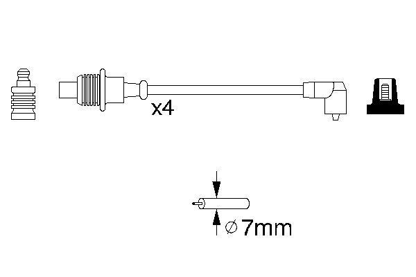 BOSCH Zündleitungssatz BOSCH Zündleitungssatz