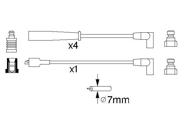 BOSCH Zündleitungssatz BOSCH Zündleitungssatz