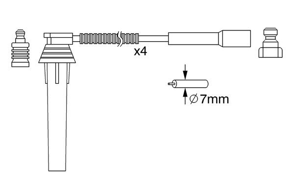 BOSCH Zündleitungssatz BOSCH Zündleitungssatz