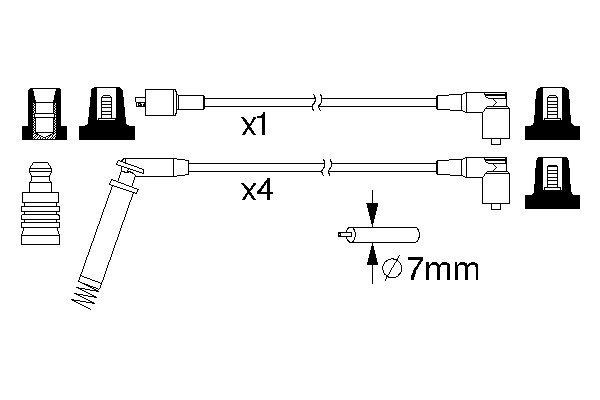 BOSCH Zündleitungssatz BOSCH Zündleitungssatz